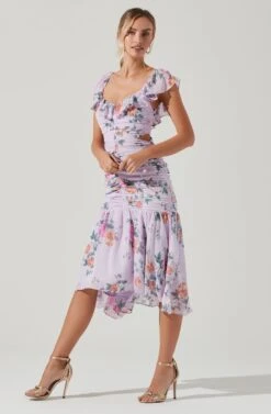Devereaux Cutout Floral Midi Dress -Dresses Sales Store ACDR100791 ICYPINKFLORAL 1 f6907801 9c3c 4468 9986 3c51389a4704