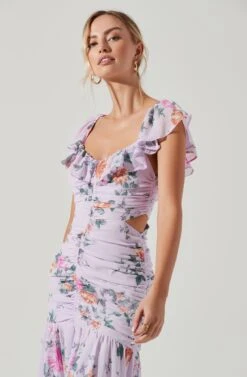 Devereaux Cutout Floral Midi Dress -Dresses Sales Store ACDR100791 ICYPINKFLORAL 3 3f03424b 22ab 44a5 bee8 77a238ad4193