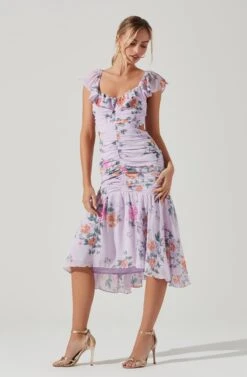 Devereaux Cutout Floral Midi Dress -Dresses Sales Store ACDR100791 ICYPINKFLORAL 7 8de8bfc7 12d0 45d2 a378 0e9c419b782a