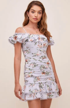 Una Floral Off Shoulder Dress