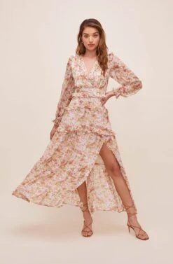 Fleur Tiered Floral Maxi Dress -Dresses Sales Store ACDR100797 PEACH DUSTYROSEFLORAL 2