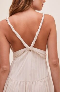 Eartha Tie Waist Maxi Dress -Dresses Sales Store ACDR100834 CREAM 11