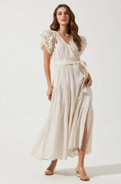 Rhiannon Ruffle Sleeve Maxi Dress