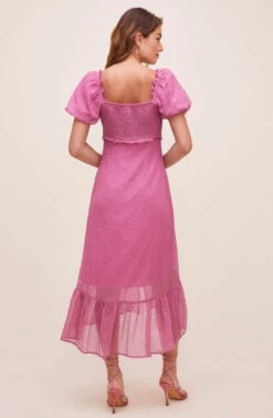 Rocco Puff Sleeve Midi Dress -Dresses Sales Store ACDR100850 ORCHID 6