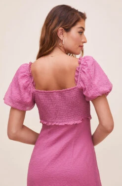 Rocco Puff Sleeve Midi Dress -Dresses Sales Store ACDR100850 ORCHID 7