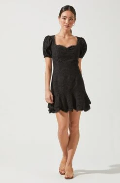 Alba Lace Mini Dress -Dresses Sales Store ACDR100874 BLACK 2