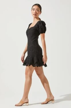 Alba Lace Mini Dress -Dresses Sales Store ACDR100874 BLACK 3