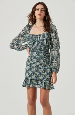 Smocked Waist Ruched Dress