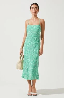 Gabrielle Floral Cutout Midi Dress