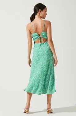 Gabrielle Floral Cutout Midi Dress -Dresses Sales Store ACDR100902 GREENAPPLEDITSY 4