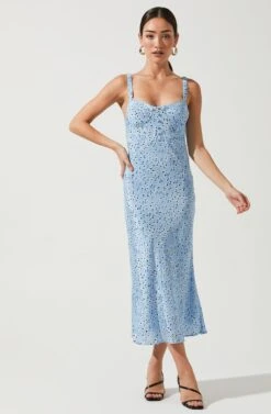 Halle Bustier Slip Midi Dress