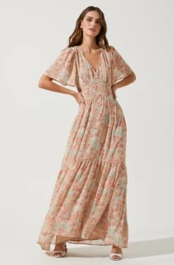 Sedona Floral Cutout Maxi Dress