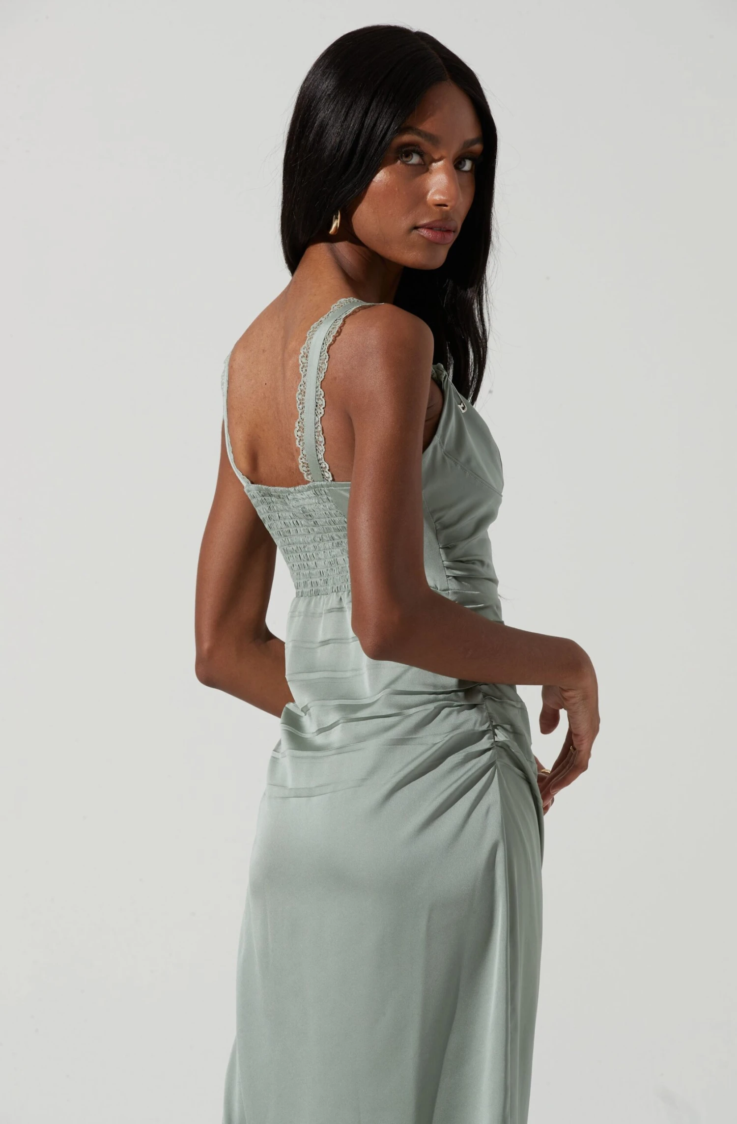 Alva Lace-Trimmed Bustier Midi Dress 9 Alva Lace-Trimmed Bustier Midi Dress - Image 9