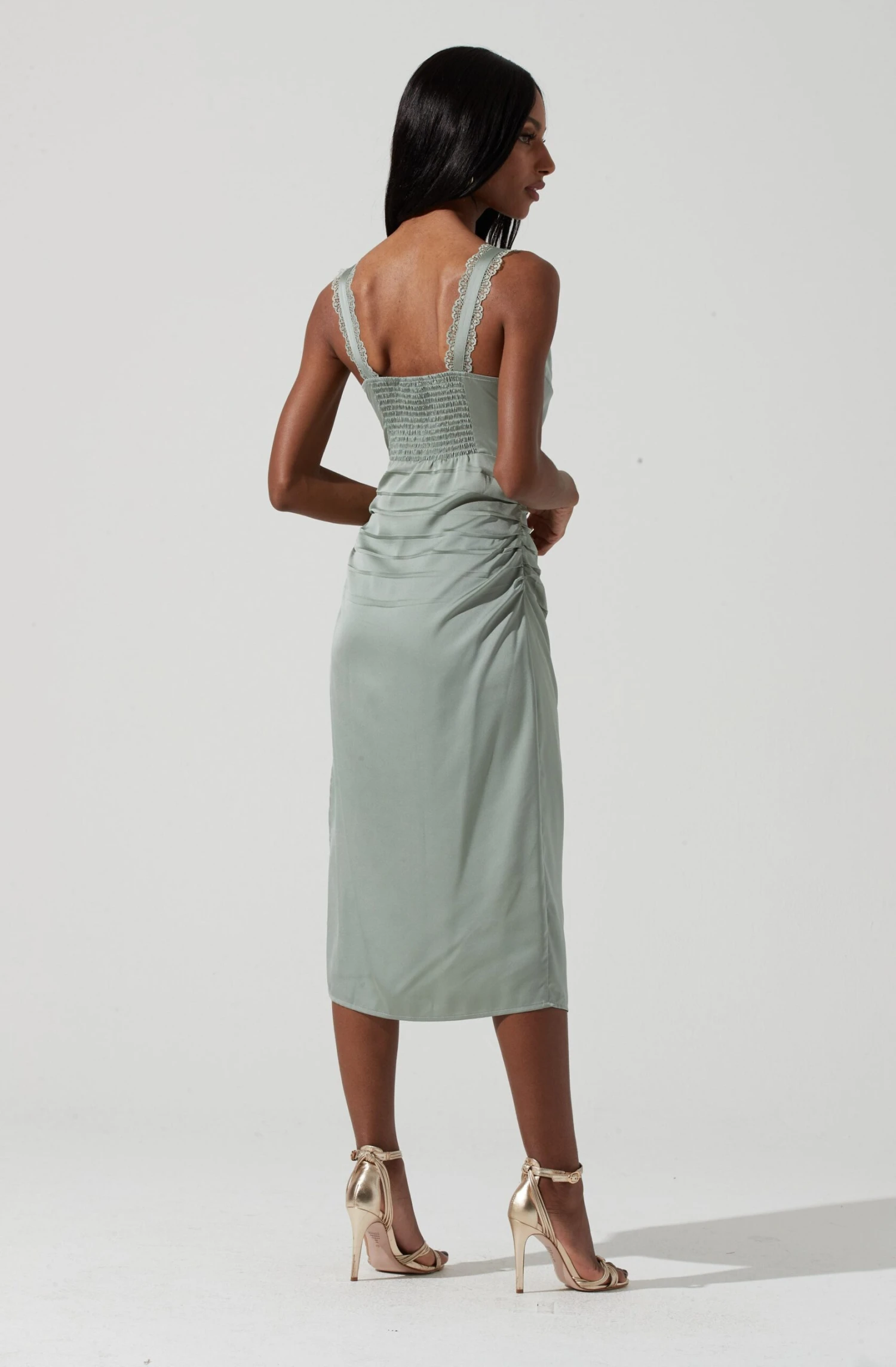 Alva Lace-Trimmed Bustier Midi Dress 10 Alva Lace-Trimmed Bustier Midi Dress - Image 10