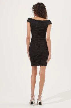 Bradbury Ruched Bodycon Mini Dress -Dresses Sales Store ACDR101007 BLACK 5