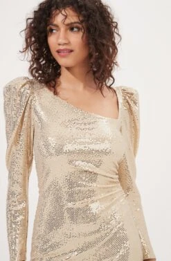 Zophia Sequin Mini Dress -Dresses Sales Store ACDR101015 GOLD 3