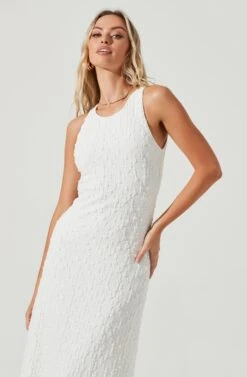 Millbrae Backless Crinkle Midi Dress -Dresses Sales Store ACDR101086 WHITE 2