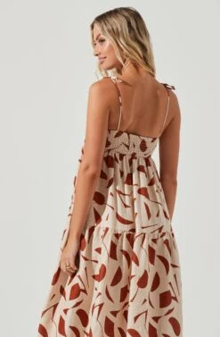 Marlene Square Neck Smocked Midi Dress -Dresses Sales Store ACDR101104 RUSTABSTRACT 4 e8b6d79e 2c10 4d5a ad50 8f78117b1a72