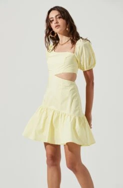 Mayfair Side Cutout Puff Sleeve Mini Dress -Dresses Sales Store ACDR101116 LEMONADE 2 5d638d91 69e1 4869 b745 c9fc6422e08e