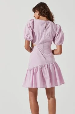 Mayfair Side Cutout Puff Sleeve Mini Dress -Dresses Sales Store ACDR101116 LILAC 0998 188697f4 ecca 4f8b 8bd7 96e371f11520