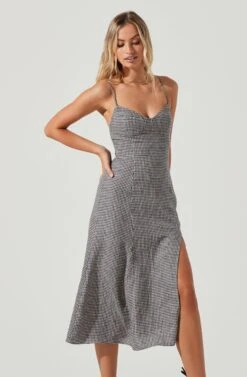 Figueroa Gingham Midi Dress -Dresses Sales Store ACDR101147 NAVYWHITEGINGHAM 2