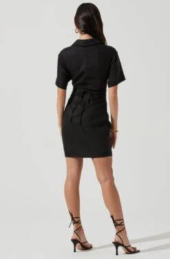 Fresca Cutout Mini Dress -Dresses Sales Store ACDR101157 BLACK 0353