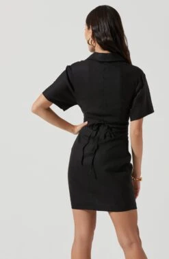 Fresca Cutout Mini Dress -Dresses Sales Store ACDR101157 BLACK 0358