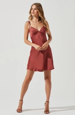 Mona Tie Strap Mini Dress