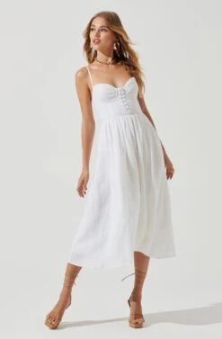 Ferreira Sweetheart Midi Dress -Dresses Sales Store ACDR101225 WHITE 0058