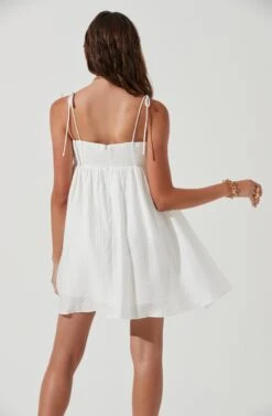 Serenity Square Neck Mini Dress -Dresses Sales Store ACDR101235B WHITE 0333