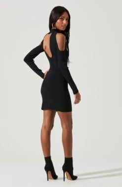 Kade Shoulder Cutout Mini Dress -Dresses Sales Store ACDR101352 BLACK 1525