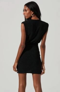 Lunete Metallic Mini Dress -Dresses Sales Store ACDR101405 BLACKMETALLIC 5