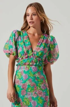 Dresses Sales Store -Dresses Sales Store ACDR101560 GREENPINKMULTI 2