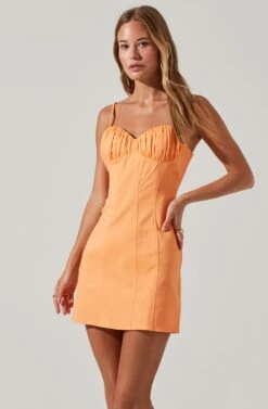Vietta Ruched Mini Dress -Dresses Sales Store ACDR101573 PAPAYA 0207 ADMIN Dec 15 123706 2022 Conflict