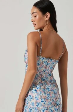 Florentina Floral Midi Dress -Dresses Sales Store ACDR101584 BLUEPINKFLORAL 4