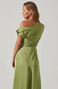 Monroe Satin Off Shoulder Maxi Dress -Dresses Sales Store ACDR101586 CRESTGREEN 3 fbee37ba 9896 45ad 959c 3bd3cf4ba345