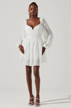 Carina Open Back Mini Dress -Dresses Sales Store ACDR101611S OFFWHITE 1