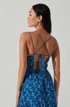 Ryliana Floral Tiered Maxi Dress -Dresses Sales Store ACDR101640 BLUEFLORAL 4