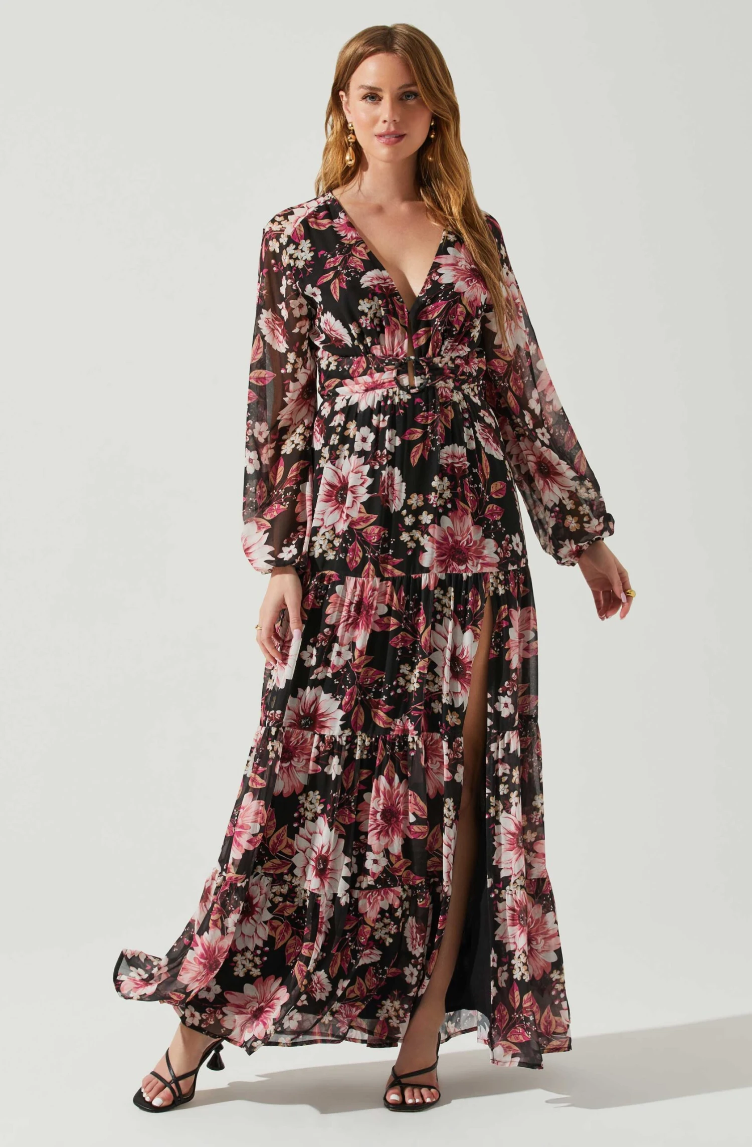 Trinity Long Sleeve Backless Floral Dress 7 Trinity Long Sleeve Backless Floral Dress - Image 7