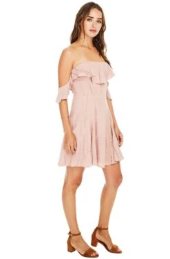 Sabina Off Shoulder Dress -Dresses Sales Store ACDR94550 MAUVE 3A