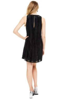 Molly Dress -Dresses Sales Store ACDR94770 BLACK VELVET STRIPE 03