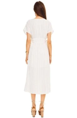 SIERRA MIDI DRESS -Dresses Sales Store ACDR95226 WHITE TAUPE STRIPE 03
