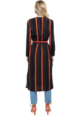 Copy Of Long Sleeve Front Tie Dress -Dresses Sales Store ACDR95335 GREEN STRIPE 03 ffe086dc f78c 4f1a b692 f668a46ffc89