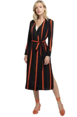 Copy Of Long Sleeve Front Tie Dress -Dresses Sales Store ACDR95335 GREEN STRIPE 04 d7cbea3c 80d3 42a1 9e67 5e054adc26c3