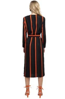 Copy Of Long Sleeve Front Tie Dress -Dresses Sales Store ACDR95335 GREEN STRIPE 06 4cfbbac7 8573 4df3 915d 15d6fc14251b