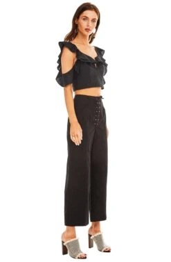 Teagan Pant -Dresses Sales Store ACP6448 BLACK 02