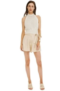 Jayden Shorts -Dresses Sales Store ACP6449B CAPPUCCINO 01