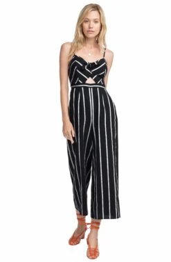 Dylan Striped Cutout Jumpsuit