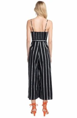 Dylan Striped Cutout Jumpsuit -Dresses Sales Store ACP7037 BLACK WHITE STRIPE 3