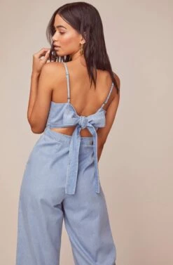 Edie Denim Jumpsuit -Dresses Sales Store ACP7059 LIGHT WASH 5